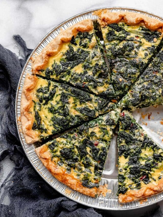 Spinach Quiche - Two Peas & Their Pod