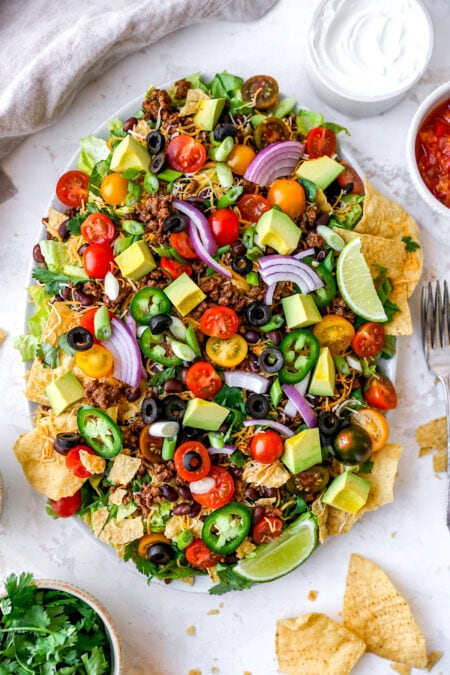 Easy Taco Salad {Classic!} - Two Peas & Their Pod