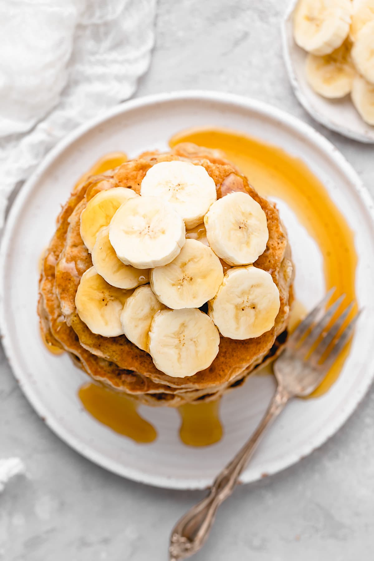 Banana Pancakes Recipe {Easy} - Two Peas & Their Pod