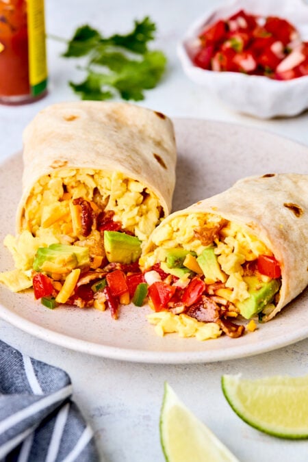 Breakfast Burrito - Two Peas & Their Pod