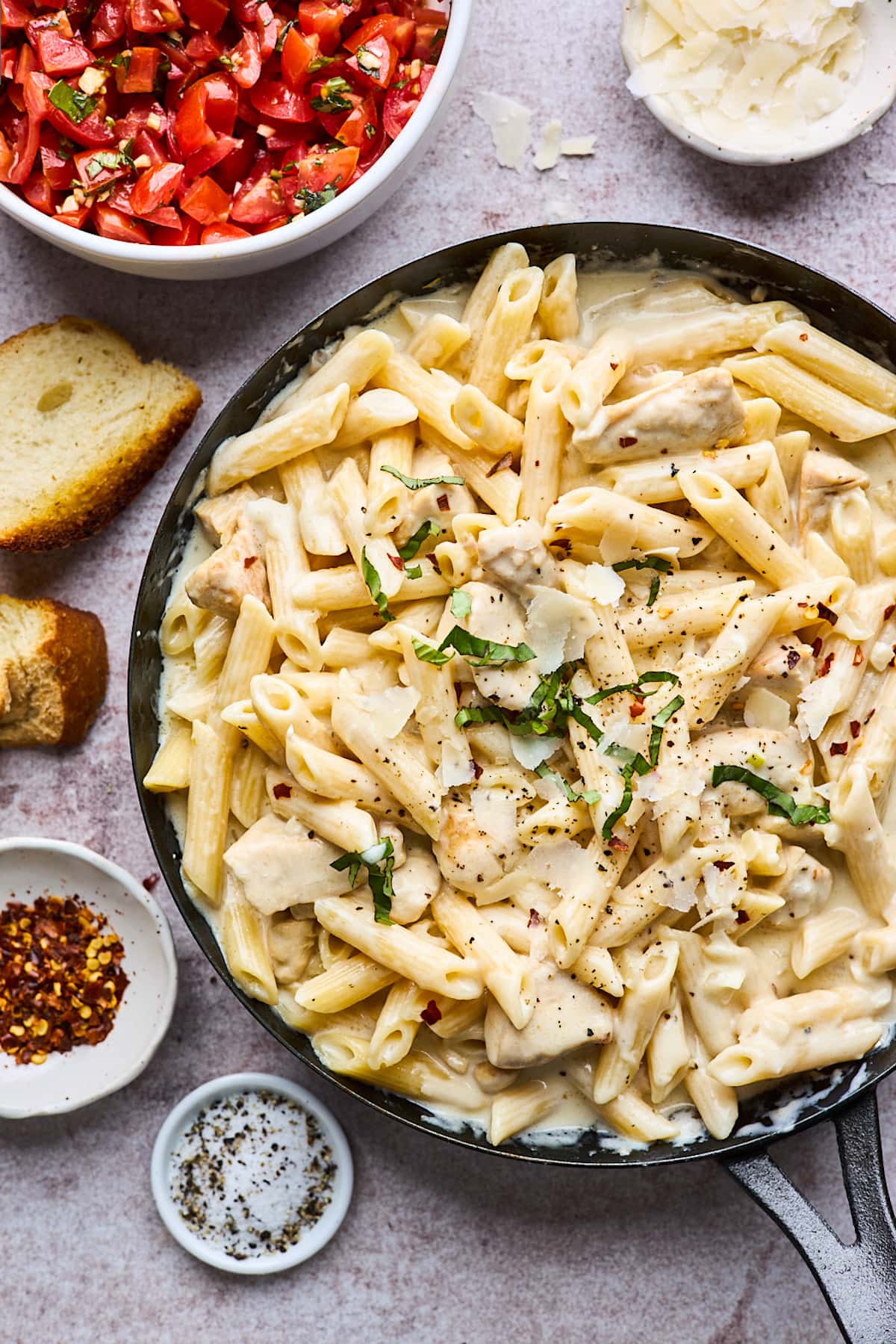 Creamy Chicken Penne Pasta {Easy} - Two Peas & Their Pod