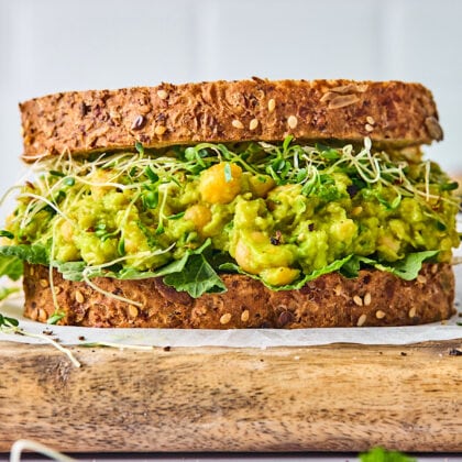 Smashed Chickpea Avocado Salad - Two Peas & Their Pod