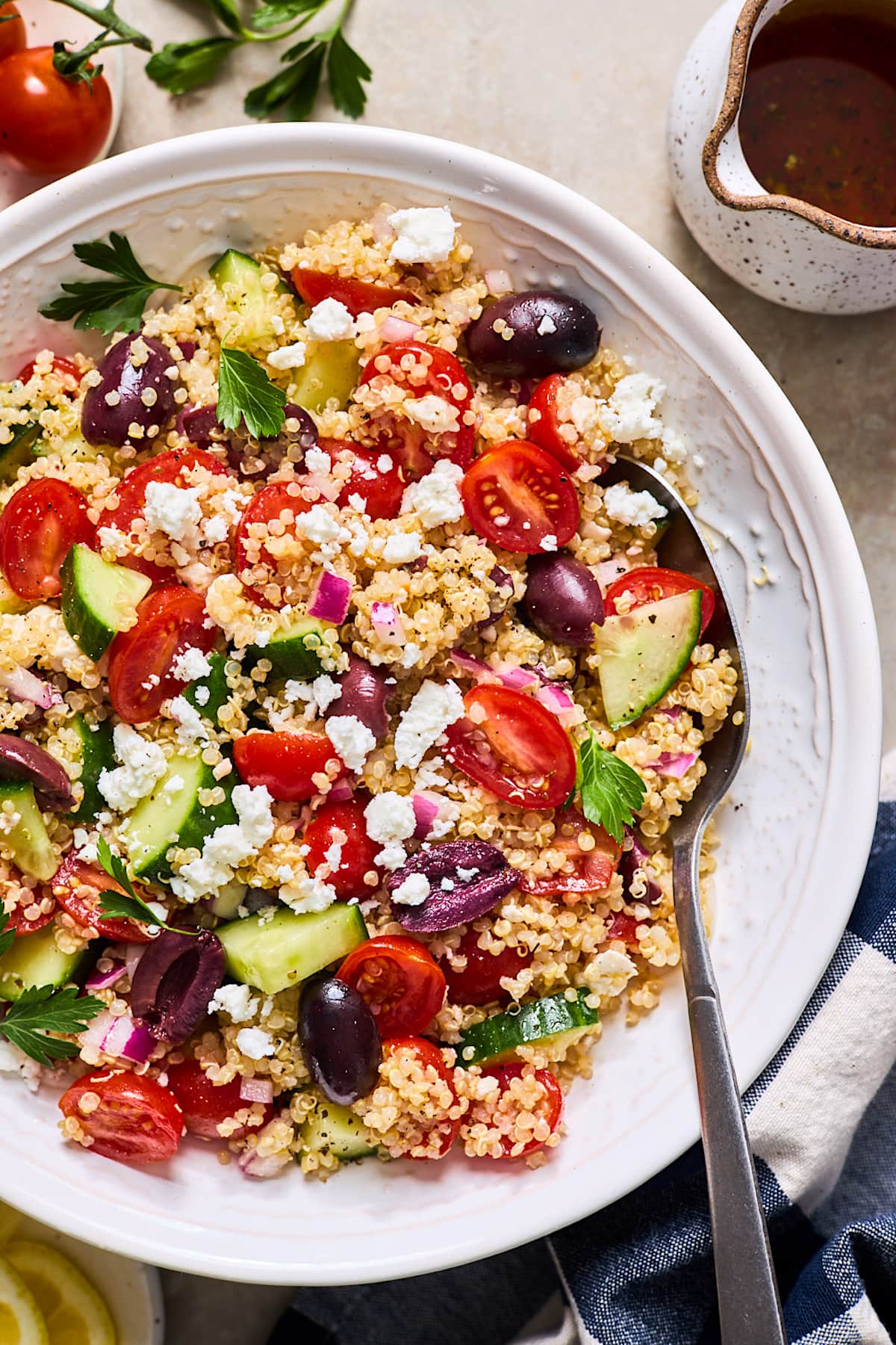 Greek Quinoa Salad {Fresh!} Two Peas & Their Pod