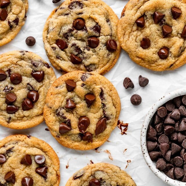 Pudding Chocolate Chip Cookies {Soft!} - Two Peas & Their Pod