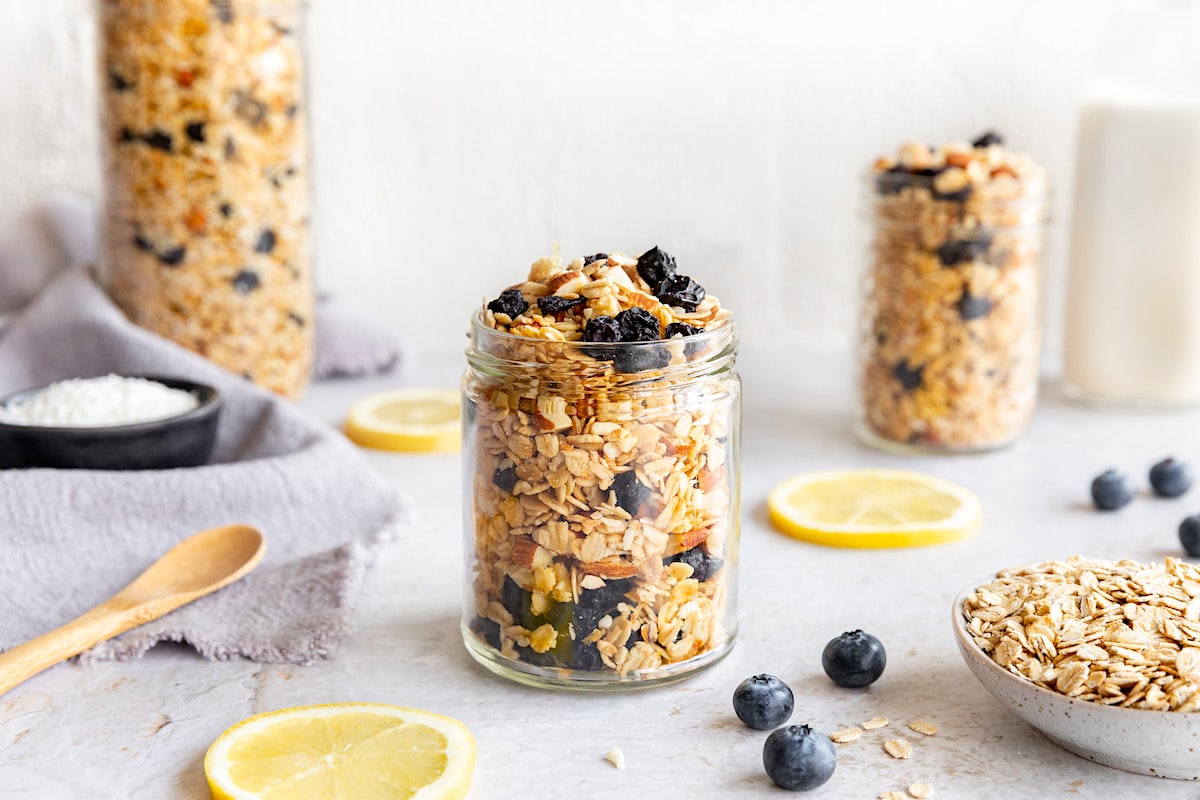 Lemon Blueberry Granola - Two Peas & Their Pod