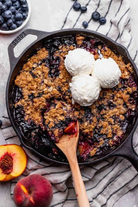 Blueberry Peach Crumble - Two Peas & Their Pod