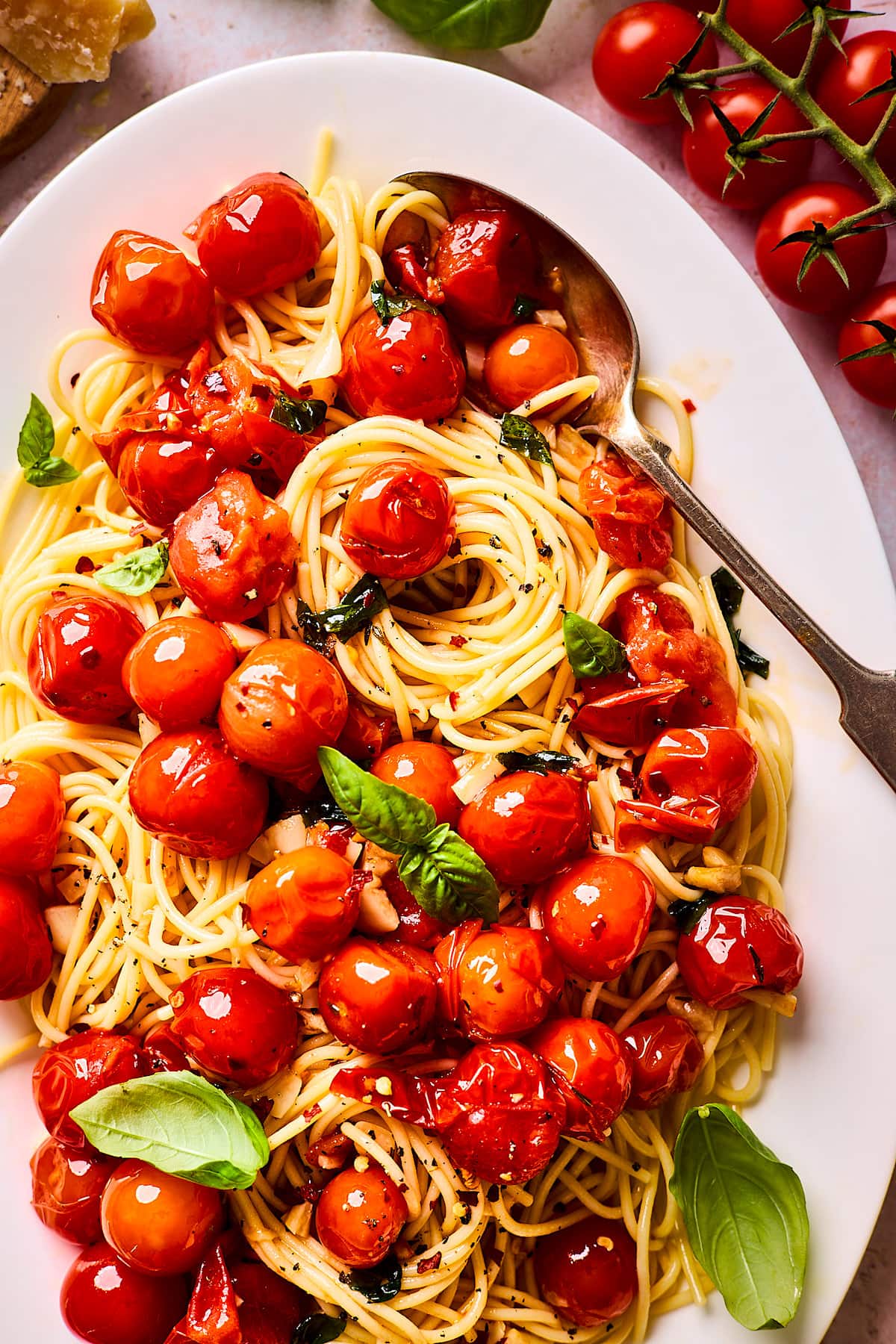 Burst Cherry Tomato Sauce - Two Peas & Their Pod