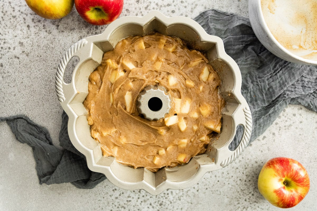 Apple Bundt Cake {Cream Cheese Frosting} - Two Peas & Their Pod