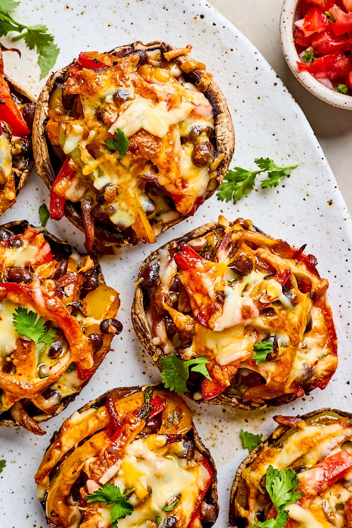 Fajita Stuffed Mushrooms - Two Peas & Their Pod