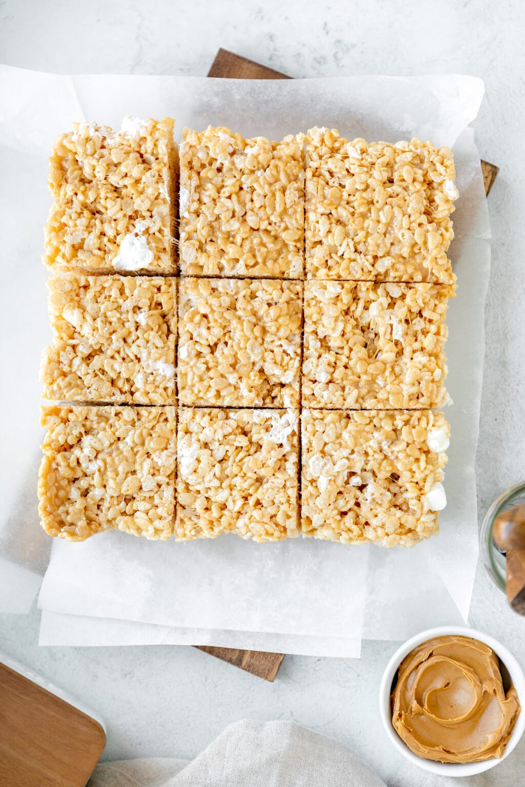 Peanut Butter Rice Krispie Treats {6-Ingredients} - Two Peas & Their Pod