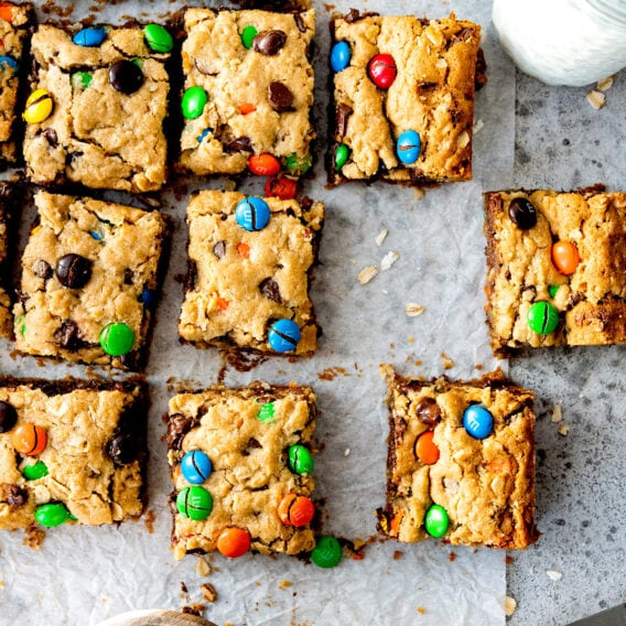 Monster Cookie Bars {Easy!} - Two Peas & Their Pod