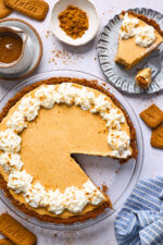 Biscoff Pumpkin Pie {Easy!} - Two Peas & Their Pod