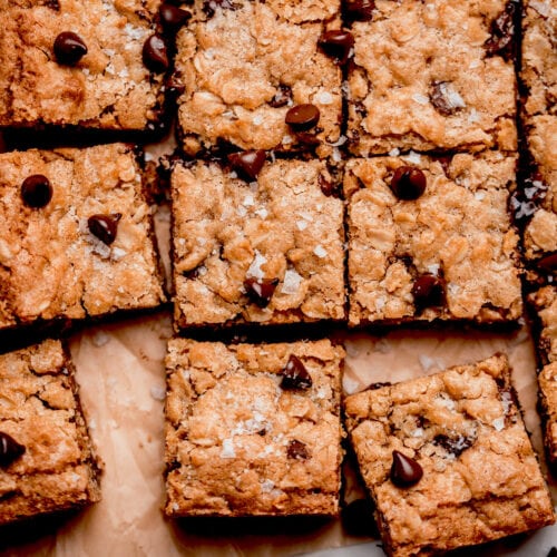 homemade oatmeal chocolate chip bars