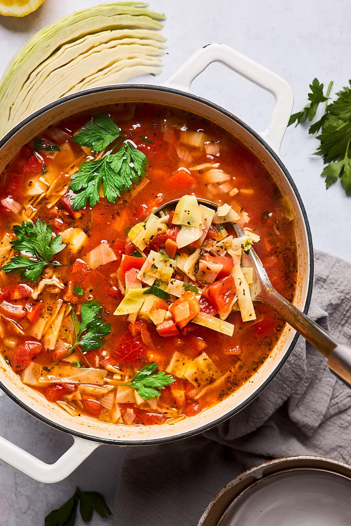 Cabbage Soup {Easy & Healthy} - Two Peas & Their Pod
