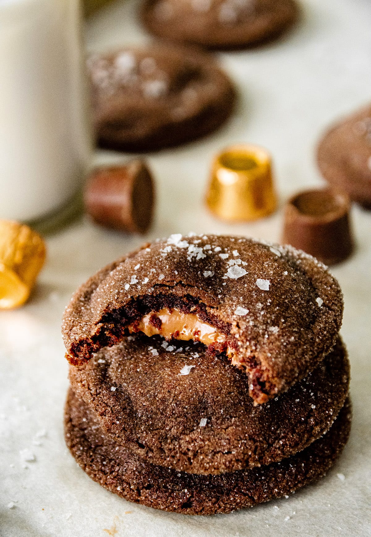 Recipe: Salted Caramel Double Chocolate Rolo Cookies