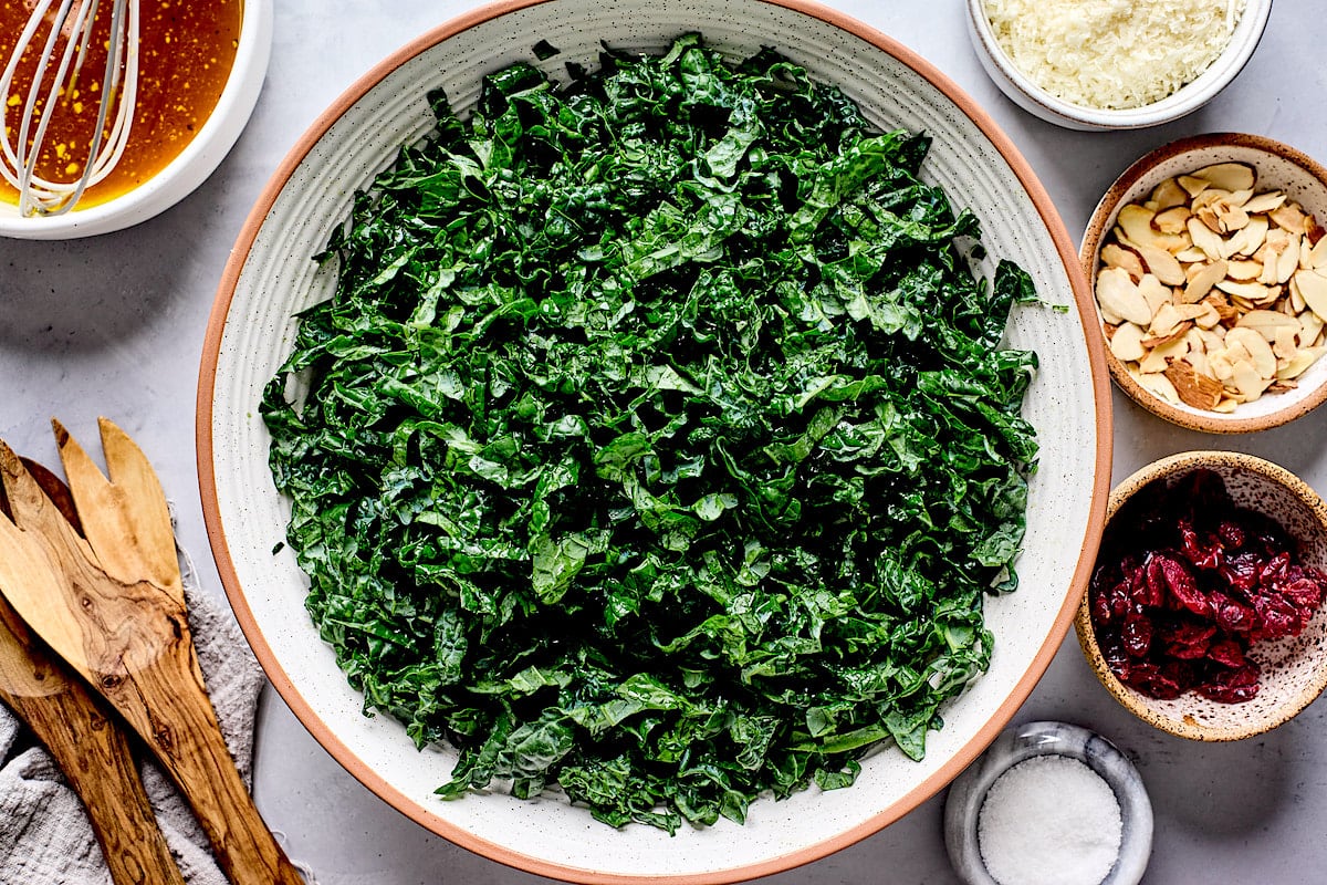 Simple Kale Salad {Best Recipe} - Two Peas & Their Pod