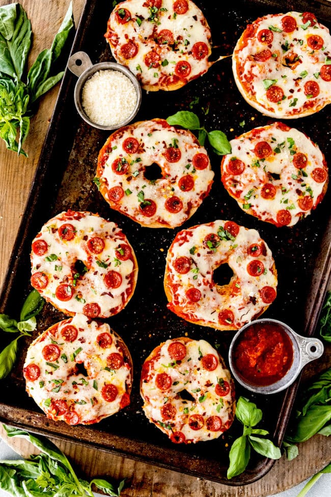 Pepperoni and Veggie Mini Pizzas