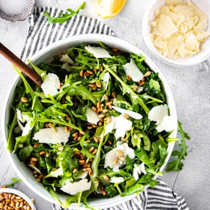 Simple Arugula Salad - Two Peas & Their Pod