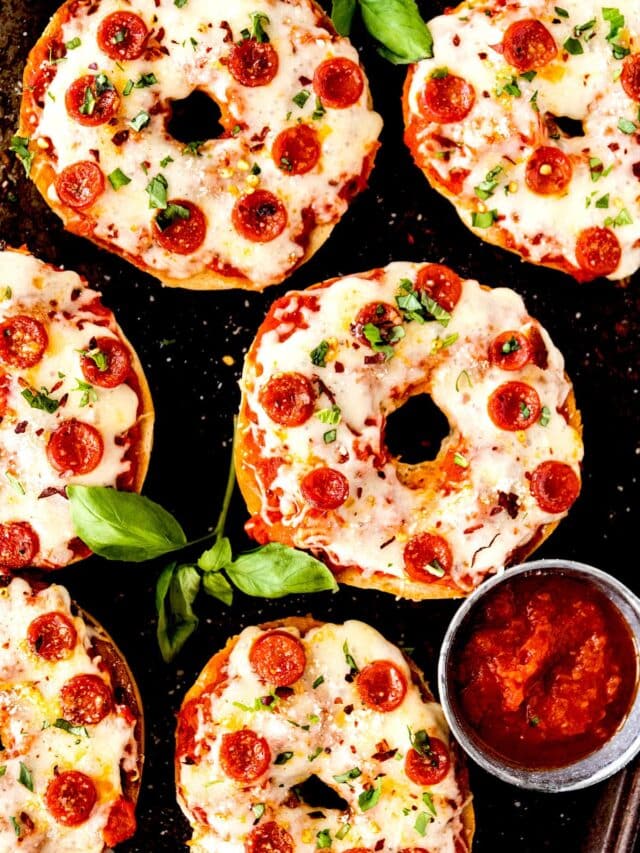 How to Cook Pizza Bagels Two Peas & Their Pod