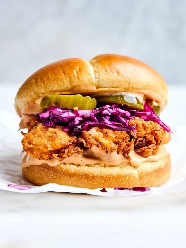 How to Make Fried Chicken Sandwich - Two Peas & Their Pod