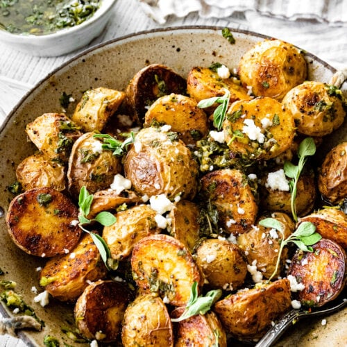 Chimichurri Roasted Potatoes - Two Peas & Their Pod