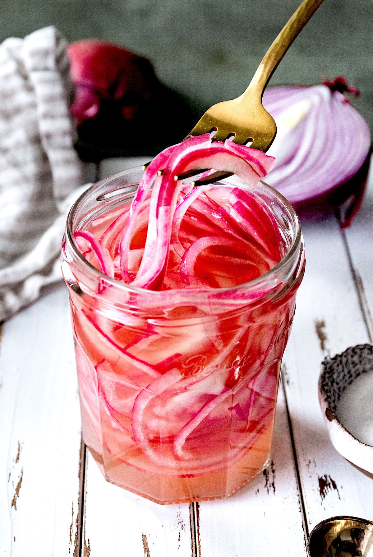 Quick Pickled Red Onions {5-Ingredients} - Two Peas & Their Pod