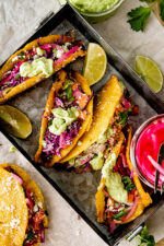 Black Bean Tacos {the BEST!} - Two Peas & Their Pod