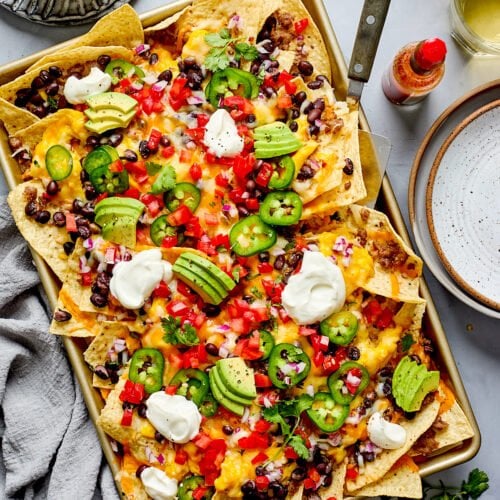 Breakfast Nachos {Sheet Pan} - Two Peas & Their Pod