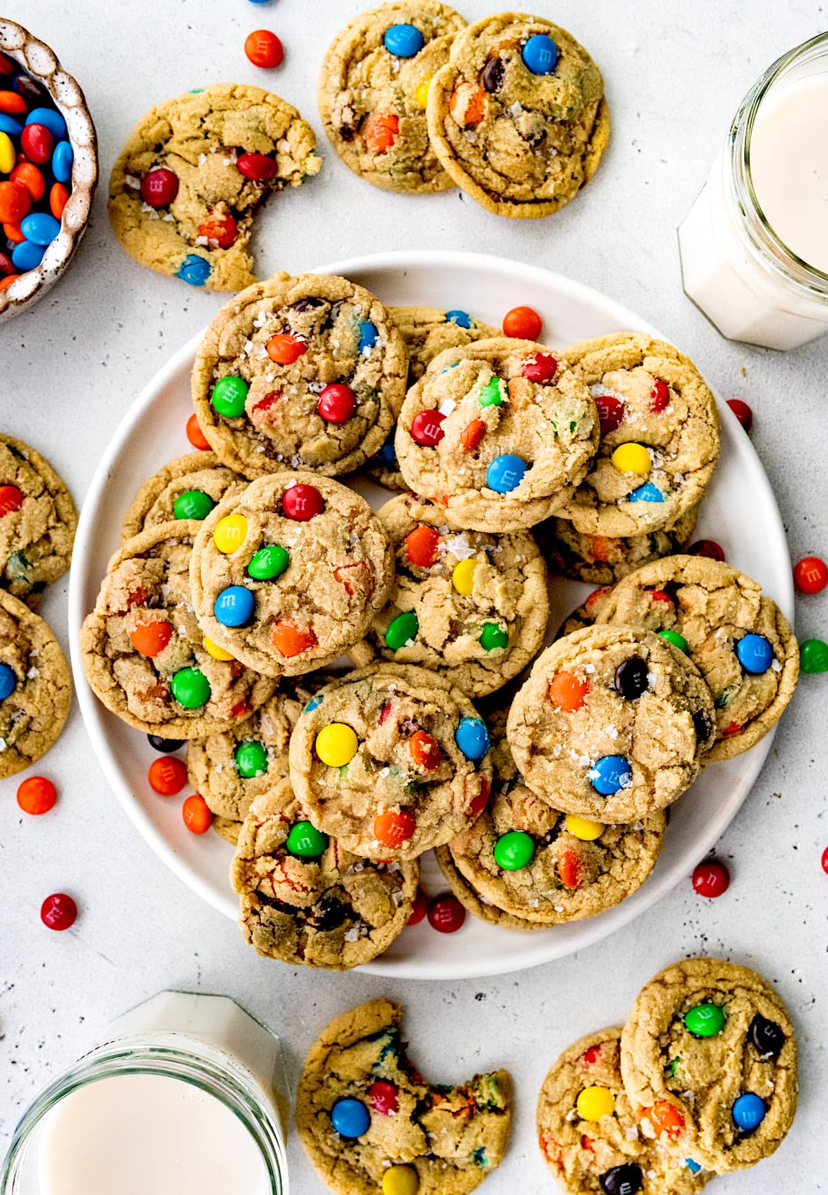 Mini M&M Cookies - Baking With Butter