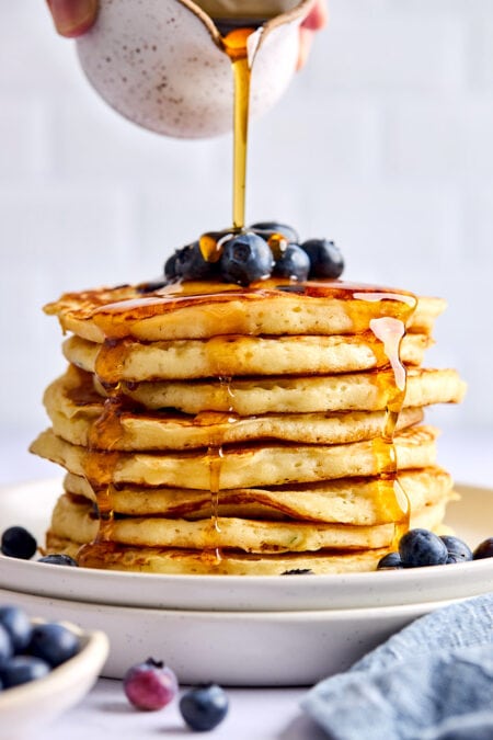 Blueberry Pancakes (Best Recipe) - Two Peas & Their Pod