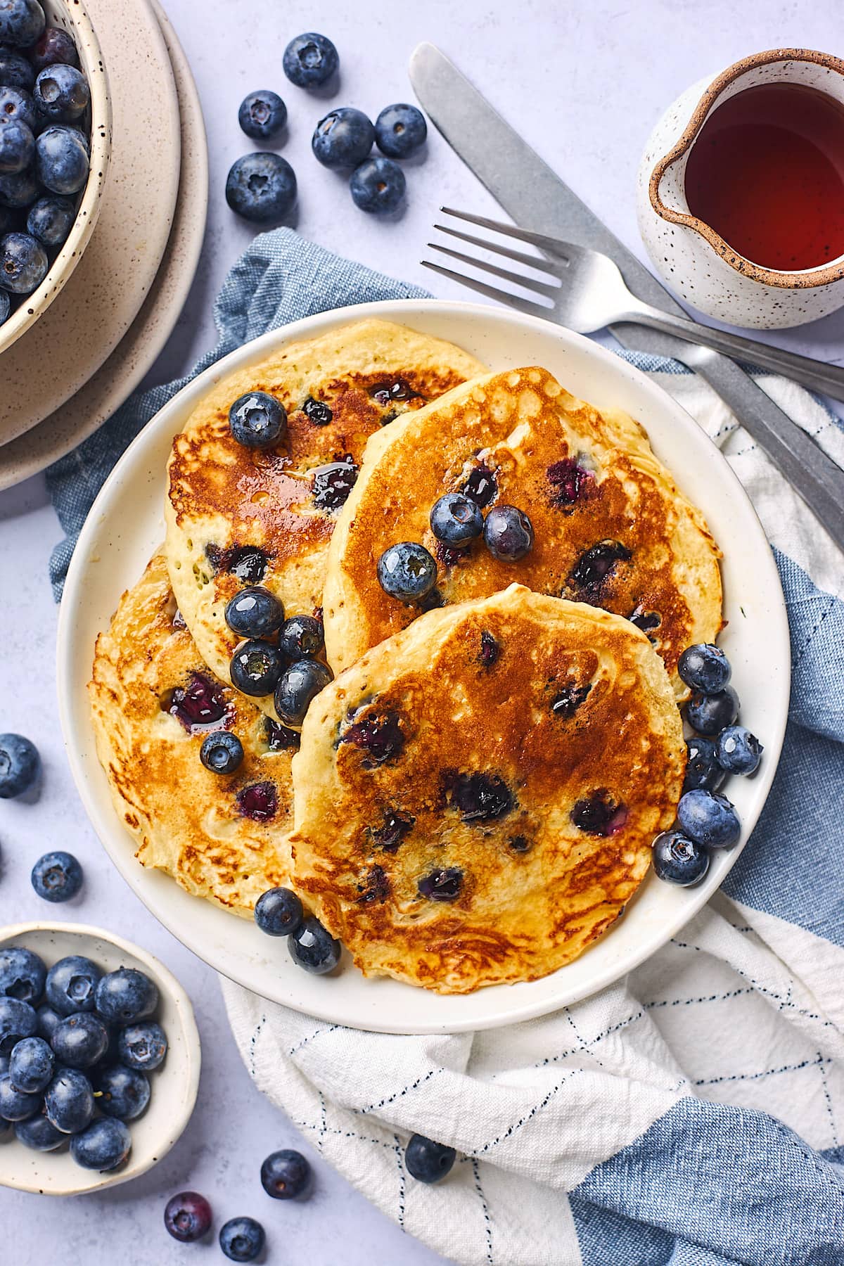 Blueberry Pancakes (Best Recipe) Two Peas & Their Pod