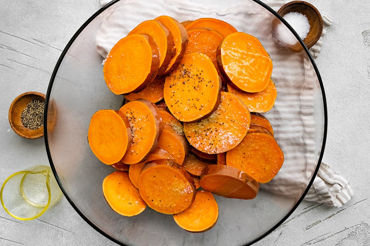 Maple Roasted Sweet Potatoes - Two Peas & Their Pod