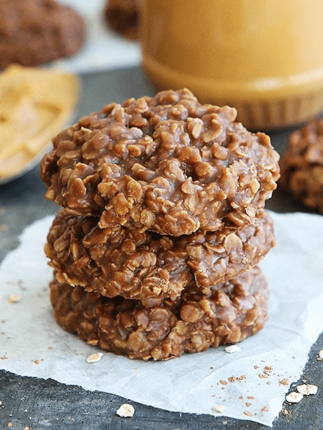 Easy Peanut Butter No Bake Cookies Two Peas And Their Pod