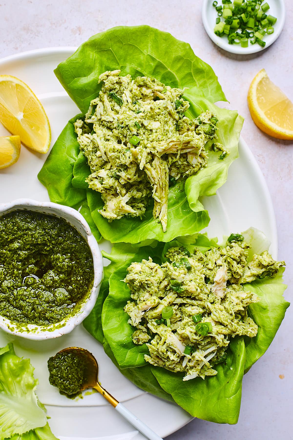 Pesto Chicken Salad {5 Ingredients} Two Peas And Their Pod