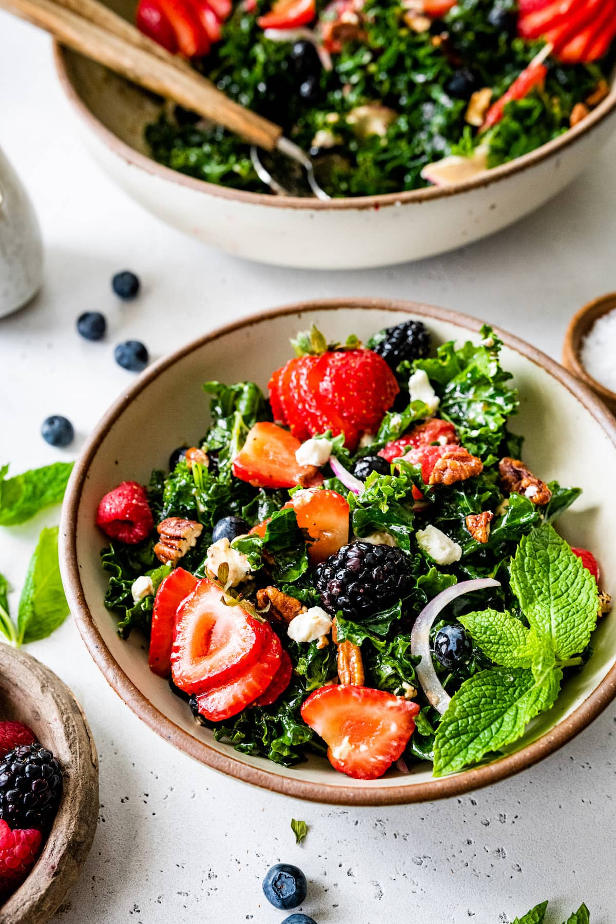 Berry Kale Salad - Two Peas & Their Pod