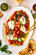 Roasted Tomatoes with Burrata - Two Peas & Their Pod