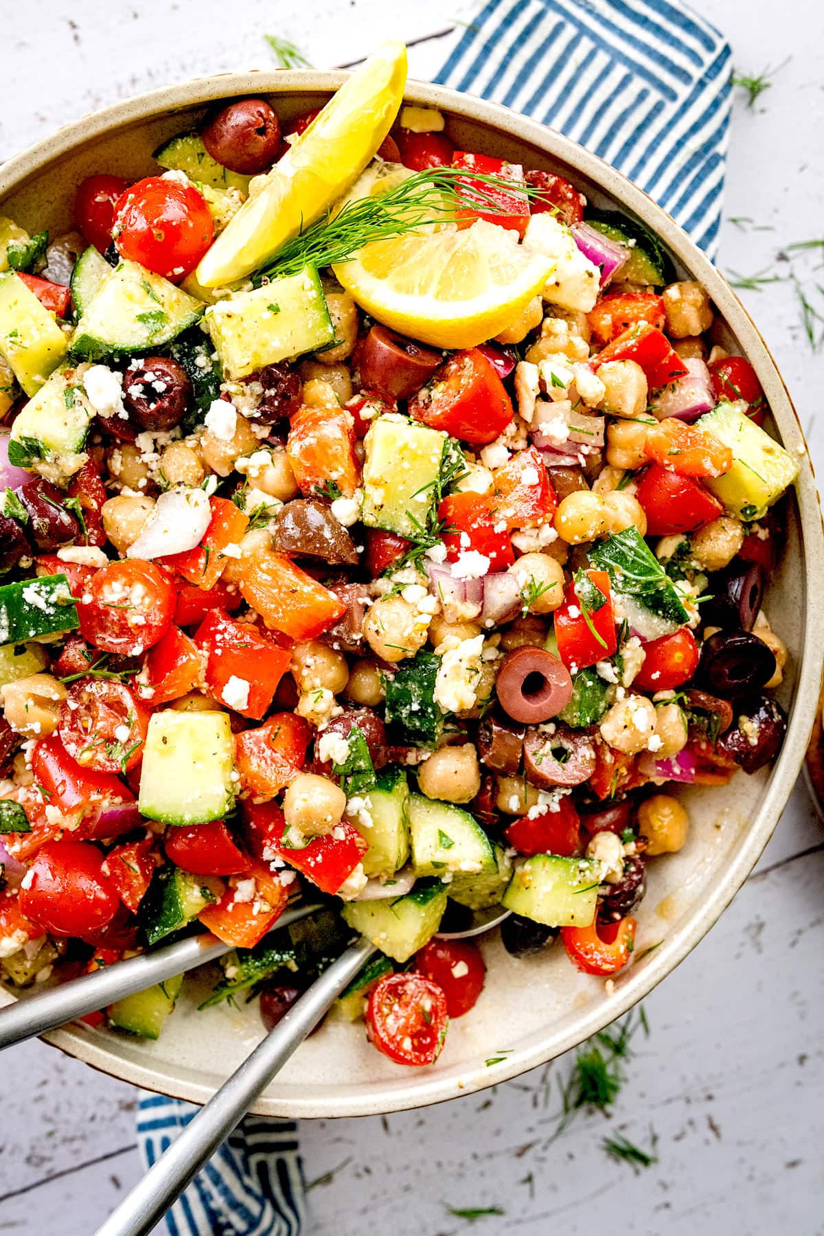 Greek Chickpea Salad Two Peas Their Pod