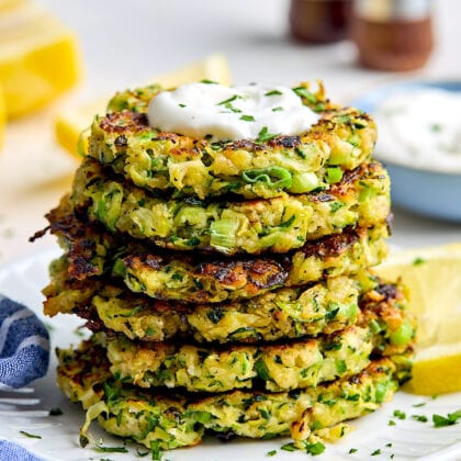 Zucchini Fritters - Two Peas & Their Pod