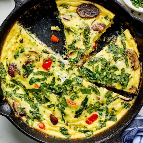 15-Minute Arugula & Tomato Frittata