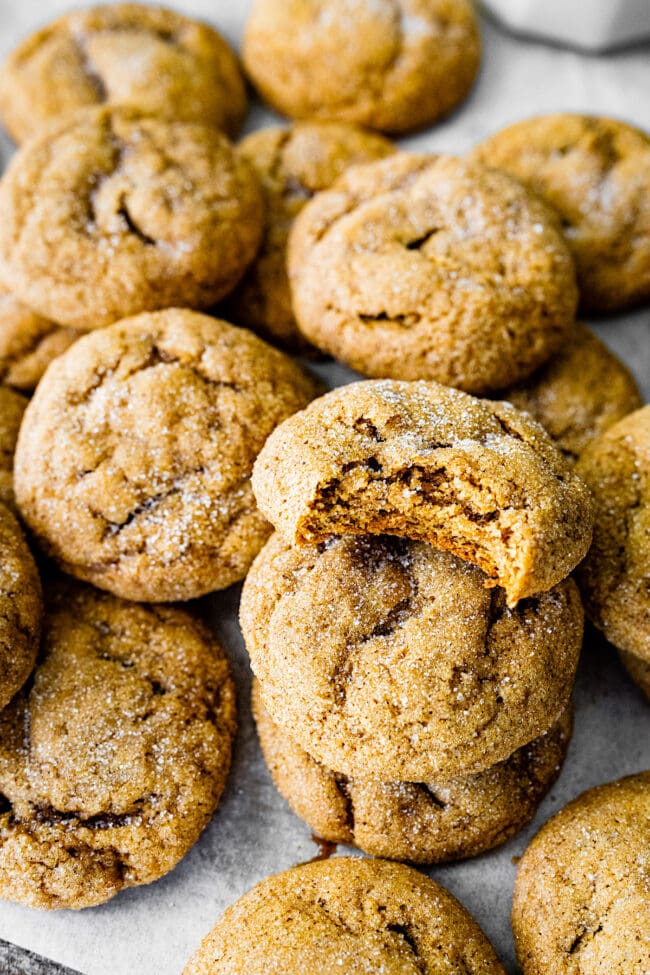 Pumpkin Gingersnap Cookies - Two Peas & Their Pod