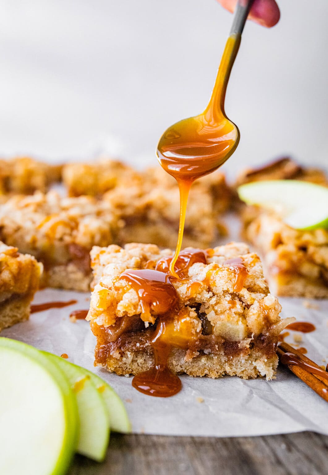 Salted Caramel Apple Crumb Bars Two Peas Their Pod