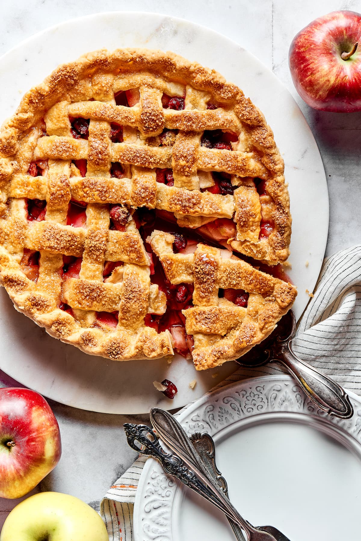 Apple Cranberry Pie Recipe - Two Peas & Their Pod
