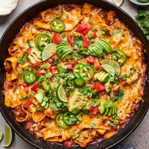 One-Pan Chicken Tortilla Skillet Recipe