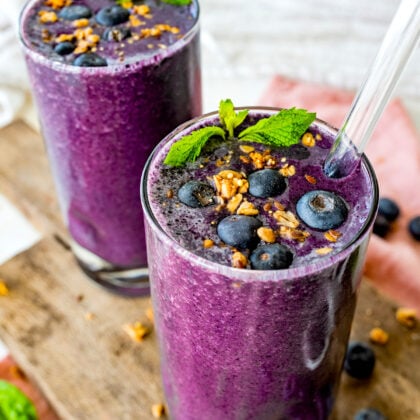 Blueberry Smoothie - Two Peas & Their Pod