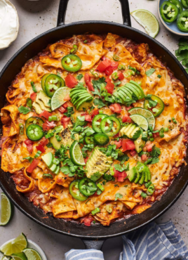 Skillet Chicken Enchiladas