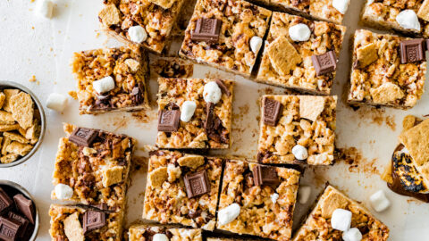 S'mores Rice Krispie Treats - Two Peas & Their Pod