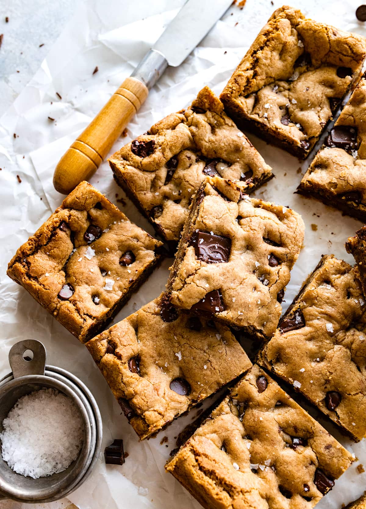 Brown Butter Chocolate Chip Cookie Bars - Two Peas & Their Pod