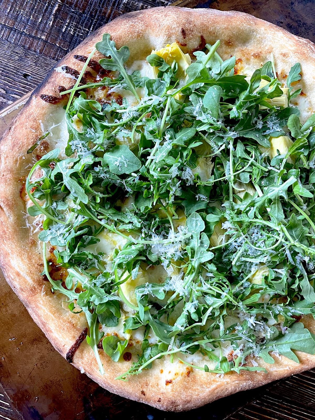 arugula pizza.