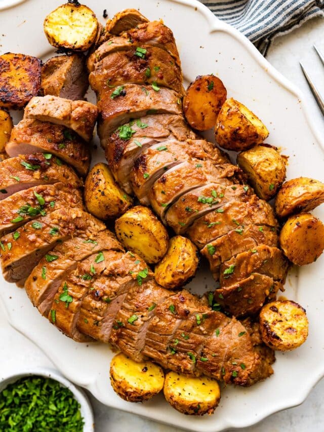 Pork Tenderloin with Potatoes - Two Peas & Their Pod