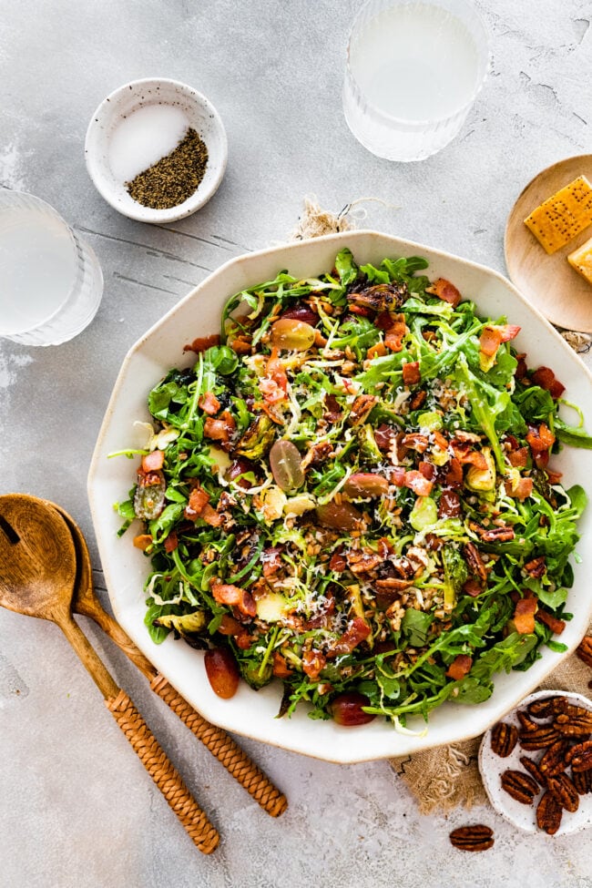 Bacon Brussels Sprouts Salad - Two Peas & Their Pod